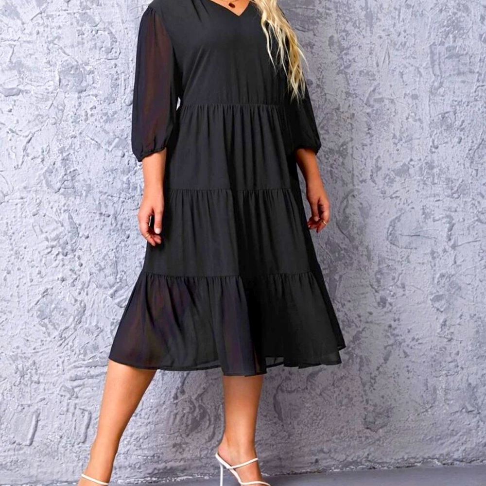 Ruffle Hem Dress